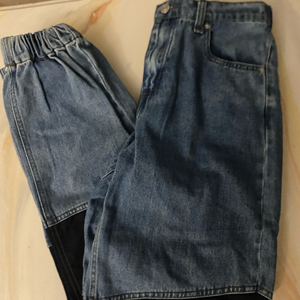 Patchwork Jogger Jeans l Blue l S l Forever 21